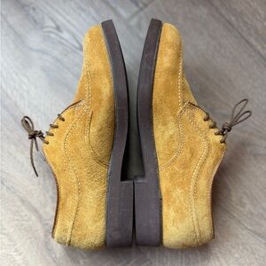 Vintage Hush Puppies mustard Suede Derbys